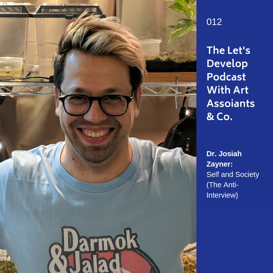 Episode 012 artwork: Dr. Josiah Zayner: Self and Society (The Anti-Interview)